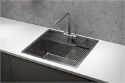 стальная кухонная мойка Granula KITCHEN SPACE KS-6051 СТАЛЬ САТИН 43630