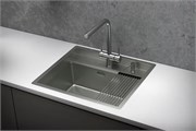 стальная кухонная мойка Granula KITCHEN SPACE KS-6051 матовая стальная 43631