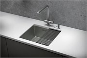 стальная кухонная мойка Granula KITCHEN SPACE KS-5045U сталь матовая 43636