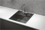 стальная кухонная мойка Granula KITCHEN SPACE KS-5051 сталь сатин 43639