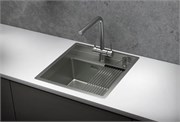 стальная кухонная мойка Granula KITCHEN SPACE KS-5051 сталь матовая 43640