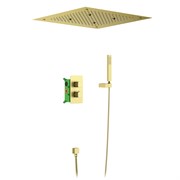 Душевая система скрытого монтажа с термостатом Timo Petruma SX-5029/17SM Золото матовое 41324