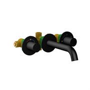 Смеситель для раковины встроенный с термостатом Timo Saona 2381/03SM Черный матовый 43757