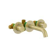 Смеситель для раковины встроенный с термостатом Timo Saona 2381/17SM Золото матовое 43758