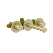 Смеситель для раковины встроенный с термостатом Timo Saona 2382/17SM Золото матовое 43760