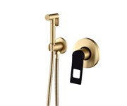 Гигиенический душ скрытого монтажа Bronze de Luxe ELEMENT EL28GB  (золото/черный) 43964