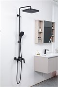 Душевая система со смесителем GAPPO G28 G2428-6 черная матовая 43996
