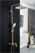 Душевая система со смесителем GAPPO G28 G2428-3 золотой сатин 43998