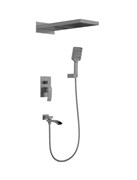 Душевая система скрытого монтажа GAPPO G7107-79 оружейная сталь 44005