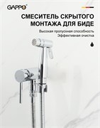 Смеситель с гигиеническим душем Gappo G06 G7206 хром 42800