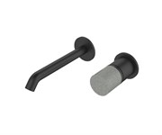 Смеситель для раковины скрытого монтажа Bronze de Luxe FOCUS 24686BG черный/серый гранит 39442