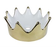 Раковина накладная Bronze de Luxe Queen 4042WG (400х400х165)золотая (белая внутри) 44290
