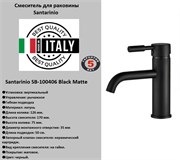 Смеситель для раковины Santarinio SB-100406 черный матовый 42984