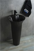 Напольная раковина для ванной Gid Nb132bg черный графит 44594