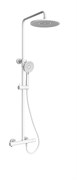 Душевая система с термостатом KAISER Serio 05577-4 белая матовая 44656