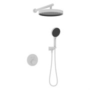 Душевая система скрытого монтажа  с термостатом KAISER Sano 08277-4 белая матовая 44661