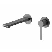 Смеситель для раковины скрытого монтажа KAISER Serio 05511-15 оружейная сталь 44671