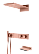 Душевая система с термостатом скрытого монтажа Boheme ZODIAC 133-2-CB брашированная медь 44756
