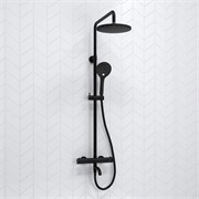 Душевая система с термостатом Wasserkraft Thermo A288.077.078.BM черная матовая 44798