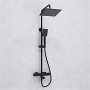 Душевая система с термостатом Wasserkraft Thermo A299.255.130.BM черная матовая 44805