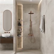 Душевая система со смесителем Wasserkraft Asphe A17301 Розовое золото 44889