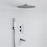 Душевая система скрытого монтажа с термостатом WasserKraft Thermo A178644 хром 44936