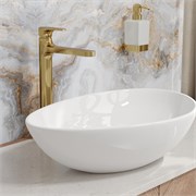 Высокий смеситель для раковины Wasserkraft Neckar 2103H золото глянец 44976