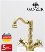 Смеситель для раковины GANZER GZ15113-D бронза 44989