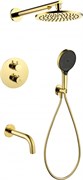 Душевая система скрытого монтажа с термостатом Grocenberg GB5091GO золото глянец 45149