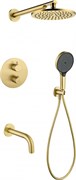 Душевая система скрытого монтажа с термостатом Grocenberg GB5091MG золото матовое 45150