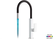 Смесители для кухни с выдвижным изливом и подсветкой Remer CUCINA QKR 73 N QKR 73 N