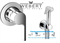 Гигиенический душ со встраиваемым смесителем Webert DoReMi DR880101 хром DR880101 - фото 101660