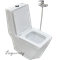 Унитаз напольный с бидеткой Laguraty 071AC белый 15236 - фото 111561
