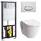 Комплект инсталляция и унитаз подвесной безободковый VITRA S50 Rim-Ex 9003B003-7201  17177 - фото 116689