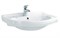 Раковина подвесная с пьедесталом Creavit Klasik KL065+KL250 на 65 см 17573 - фото 119531