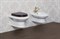 Подвесной унитаз CEZARES KING PALACE CZR-163-TH+CZR-163-W-S-G с деревянной крышкой микролифт  20699 - фото 136228
