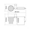 Держатель туалетной бумаги и освежителя WasserKraft Leine К-5059WHITE 20892 - фото 137416