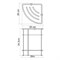 Полка металлическая двойная, угловая WasserKraft K-522 20923 - фото 137605