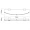 Полка стеклянная WasserKraft Leine K-5044WHITE 20935 - фото 137685