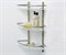 Полка стеклянная тройная угловая WasserKraft Exter K-3533 20939 - фото 137711