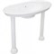 Раковина подвесная с консолью Laguraty 1084B 23205 - фото 150019