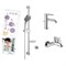 Комплект смесителей VITRA Minimax S A49153EXP 23639 - фото 153271