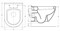 Унитаз подвесной Serel SMART SM12SLBM с крышкой микролифт 25390 - фото 163341