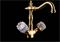 Смеситель для раковины Boheme Cristal 312-CRST бронза 26449 - фото 167729