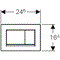 Кнопка для инсталляции для унитаза GEBERIT Sigma 30 115.883.KM.1 черный 27567 - фото 173654