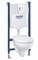 Комплект инсталляция и унитаз подвесной безободковый GROHE Solido 39419000 28148 - фото 176877