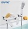 Смеситель для ванны Gappo Noar G3248 белый/хром 28942 - фото 181042