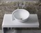 Раковина накладная NS Bath NST-5045G на 50 см белая глянцевая 29652 - фото 186101