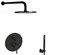 Душевая система скрытого монтажа Paffoni Light LIG018NO/ZSOF074NO черный матовый 29778 - фото 186843