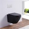 Унитаз подвесной безободковый ESBANO - AZALEA (Matt Black) 29846 - фото 187359
